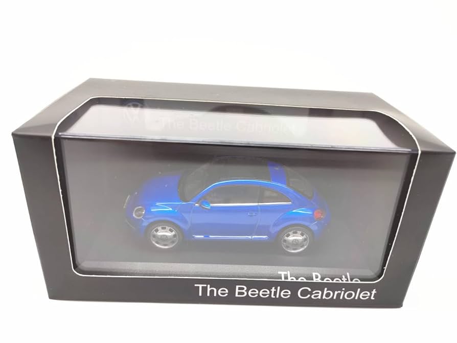 Amazon | 1/43 ミニカー The Beetle ビートル 青 | ミニカー